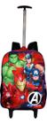 Mochila Vingadores Avengers 3d Infantil Masculina Rodinhas G