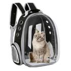 Mochila Visão Panorâmica Astronauta Transparente transporte Pet - Preto