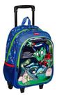 Mochila Zumbi Monstrinho Escolar Infantil Rodinhas G