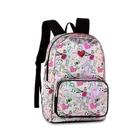 Mochilas Escolar Juvenil de Costas Holográfica Bolsa Menina Adolescente Girl Power Clio