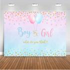 Mocsicka Boy ou Girl Gênero Revelar Backdrop Blue Pink Dots