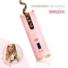 Modelador De Cachos Mq Beauty Sem Fio My Wave Rose 25Mm