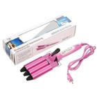 Modelador Triondas Ondulador Formador Triplo Modelador de Cachos Cabelo Cerâmica BIVOLT