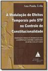 Modulação de Efeitos Temporais Pelo STF no Controle de Constitucionalidade - Livraria do Advogado