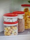 Modular clear policarbonato kit 4 original para armazenamento doces conservas Tupperware original