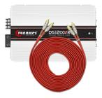 Modulo Amplificador Taramps DS1200x4 + 1 Cabo Rca S400 Vermelho