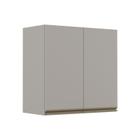 Módulo Armário Aéreo 68x70 2 Portas 100% MDF Cozinha Modulada Gold Robel Fendi/Fendi