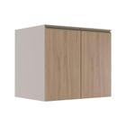 Módulo Balcão 80cm 2 Portas 100% MDF Cozinha Modulada Gold Robel Fendi/Hanover - Robel Móveis