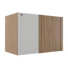 Módulo Balcao De Canto 100cm Esquerdo 100% MDF Cozinha Modulada Provence Robel Hanover/Fendi - Robel Móveis