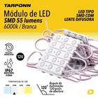 Módulo De Led Placa Com 3 Led 12V 5 Peças