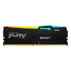 Módulo de Memória Kingston DDR5 8GB 4800MHz Preto RGB Fury Beast KF548C38BBA