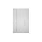 Módulo de Quarto Solteiro Guarda Roupa Rizon c/ 4 Portas e 3 Gavetas Branco - Novo Horizonte