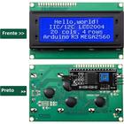 Módulo LCD 20x4 com Interface I2C/IIC para Arduino - Display Azul, Verde e Branco