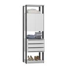 Modulo Para Closet 02 Portas Clothes 1006 Branco Espresso Be Mobiliario