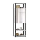 Modulo Para Closet 02 Portas Clothes 1007 Branco Espresso Com Espelho Be Mobiliario