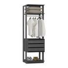 Modulo Para Closet 03 Gavetas Clothes 1004 Espresso Be Mobiliario