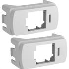 Modulo Schneider Miluz Adaptador Rj-45 Branco Pacote Com 2 Pecas - S3B74220