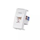 Módulo Tomada Rede RJ45 CAT5e Branco SLEEK