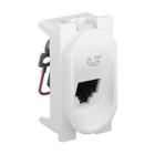 Módulo Tomada RJ11 Para Telefone e Interfone 2 Fios PIAL Nereya 663072 - Legrand