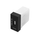 Módulo Tomada USB Preto Bivolt 15W 5V 3A Série Habitat Black - Fame