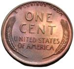 Moeda de Bronze de 1 Cêntimo de Dólar de 1958 D dos Estados Unidos da América