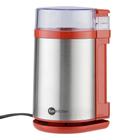 Moedor de Café e Grãos Elétrico Inox Vermelho 127V - Fun Kitchen