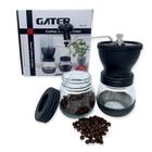 Moedor De Café Manual Vidro Plastico Inox Ceramica - Preto - Gater