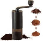 Moedor de Grãos Café Manual Portátil com Manivela, Máquina de Moer com Núcleo Cerâmico Ajustável 