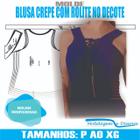 Molde blusa crepe, modelagem&diversos, p ao xg, correios