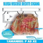 Molde blusa decote cigana, modelagem&diversos, p-xg correios