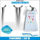 Molde Camisola Infantil, Modelagem&Diversos, Tamanhos 1 Ao 16