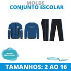 Molde conjunto escolar, modelagem&diversos, correios