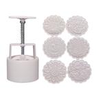 Molde de Bolo da Lua Wokex 150g - com 6 Carimbos de Flores