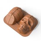 Molde de Bolo de Silicone Wokex Caveira Halloween - Para Chocolate e Confeitaria