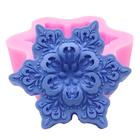 Molde de sabão Wokex Snowflake Design Silicone 80g