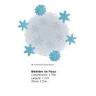 Molde De Silicone 098 - Floco De Neve Peq - Natal - Flexarte