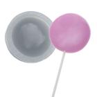 Molde De Silicone 099 - Pirulito De Cristal Bolachão 5,7 Cm