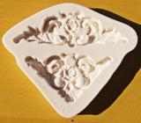 Molde De Silicone 2 Arabesco Para Confeitaria E Biscuit - Leb Decorações