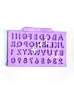 Molde de silicone alfabeto confeitaria biscuit f630