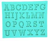 Molde De Silicone Alfabeto Letras Maiúsculas S540 - MOLDS PLANET