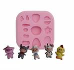 Molde de silicone animais fazendinha rb131