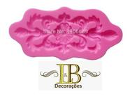 Molde De Silicone Arabesco Flor Confeitaria E Biscuit - Leb Decorações