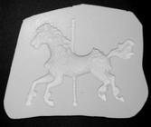 Molde De Silicone Cavalo De Carrossel Decorado Confeitaria