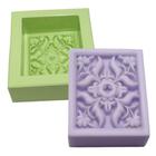 Molde de Silicone com 01 Cavidade de Retangular Flores