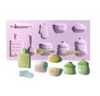 Molde de silicone cozinha, chá de panela rb293 - MOLDS PLANET