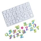 Molde De Silicone Emoji/letras/alfabeto Para Resina
