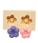 Molde de silicone fuxico, flores resina, confeitaria, biscuit molds planet