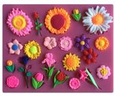 Molde De Silicone Girassol, Flores A183