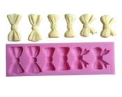 Molde de silicone laçinhos para decorar f87 - Confeitaria dos moldes