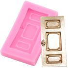 Molde de silicone mini porta para decorar f421